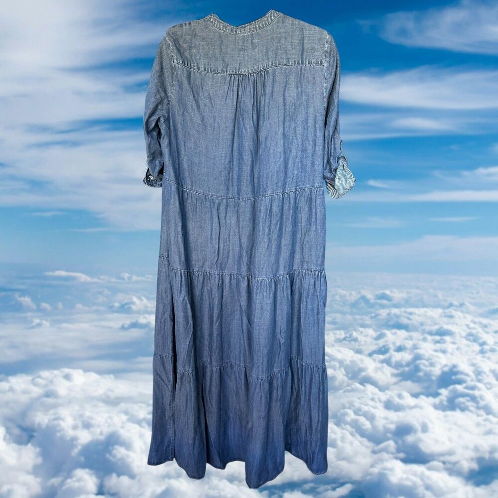 Chico's Blue Denim Maxi Dress - Picture 5 of 5